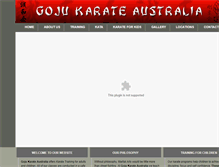 Tablet Screenshot of gojukarateaustralia.com.au